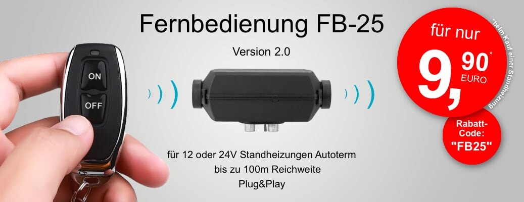 Aktion: Fernbedienung FB-25 für nur 9,90 EUR - Aktion: Fernbedienung FB-25 für nur 9,90 EUR