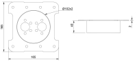 Einbauflansch f&uuml;r Standheizungen 40mm